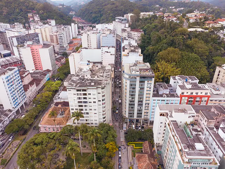 foto do centro de petrópolis